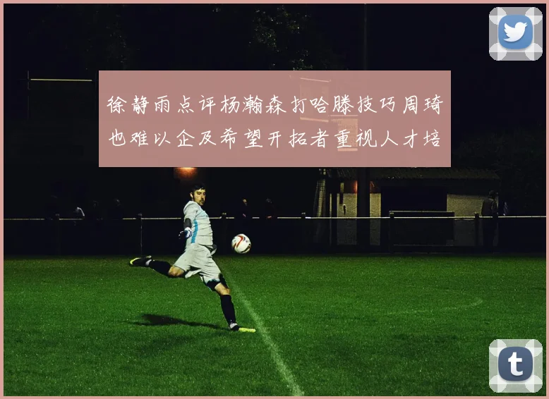 徐静雨点评杨瀚森打哈滕技巧周琦也难以企及希望开拓者重视人才培养